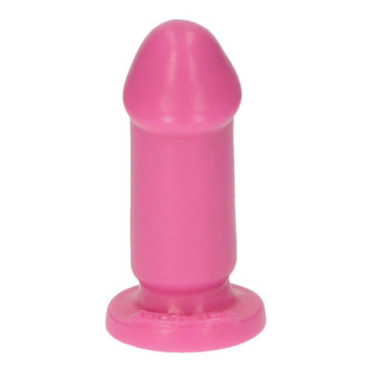 1-Różowe gumowe dildo gładkie z przyssawką 8 cm-1
