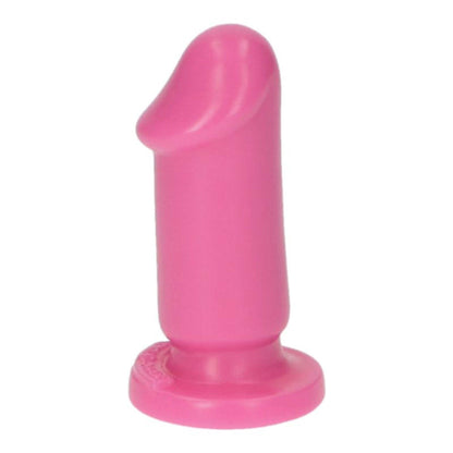 2-Różowe gumowe dildo gładkie z przyssawką 8 cm-2