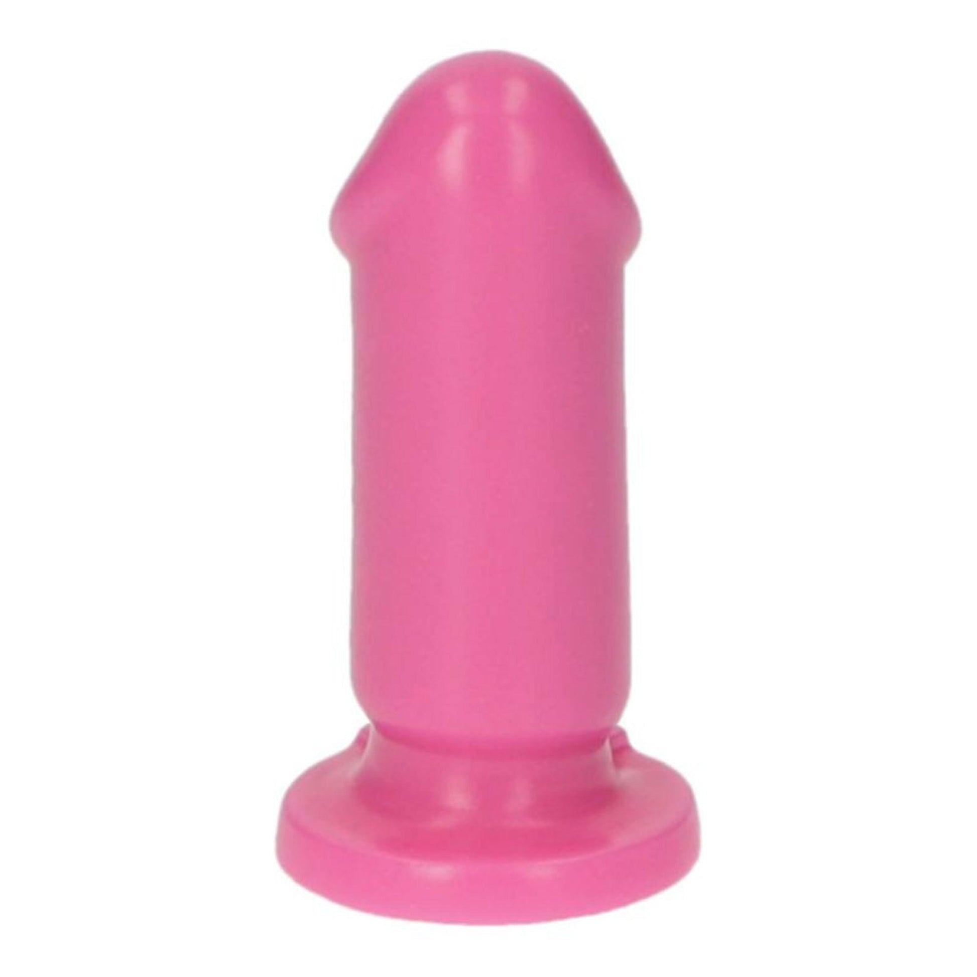 3-Różowe gumowe dildo gładkie z przyssawką 8 cm-3