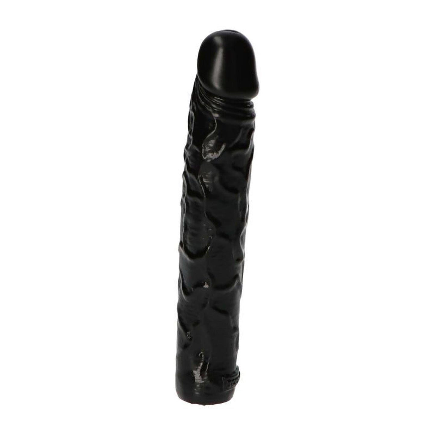 5-Czarne dildo żylaste analne wodoodporne 16,5 cm-5