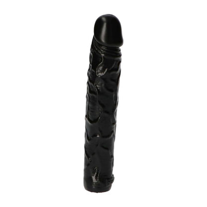 5-Czarne dildo żylaste analne wodoodporne 16,5 cm-5