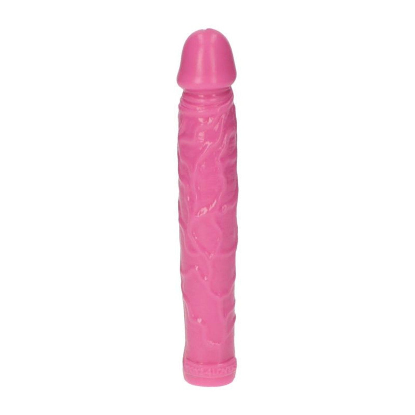2-Dildo żylaste różowe wodoodporne gumowe 16,5 cm-2
