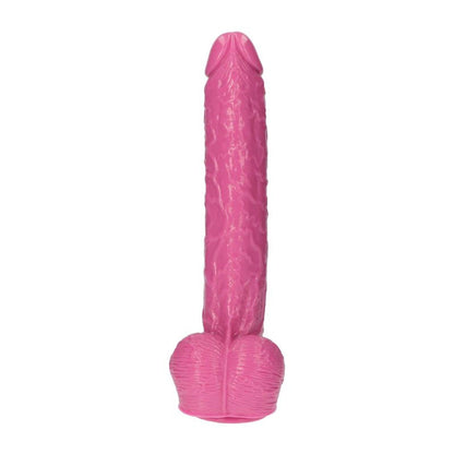 3-Wielki różowy penis ogromne dildo z jądrami 30 cm-3