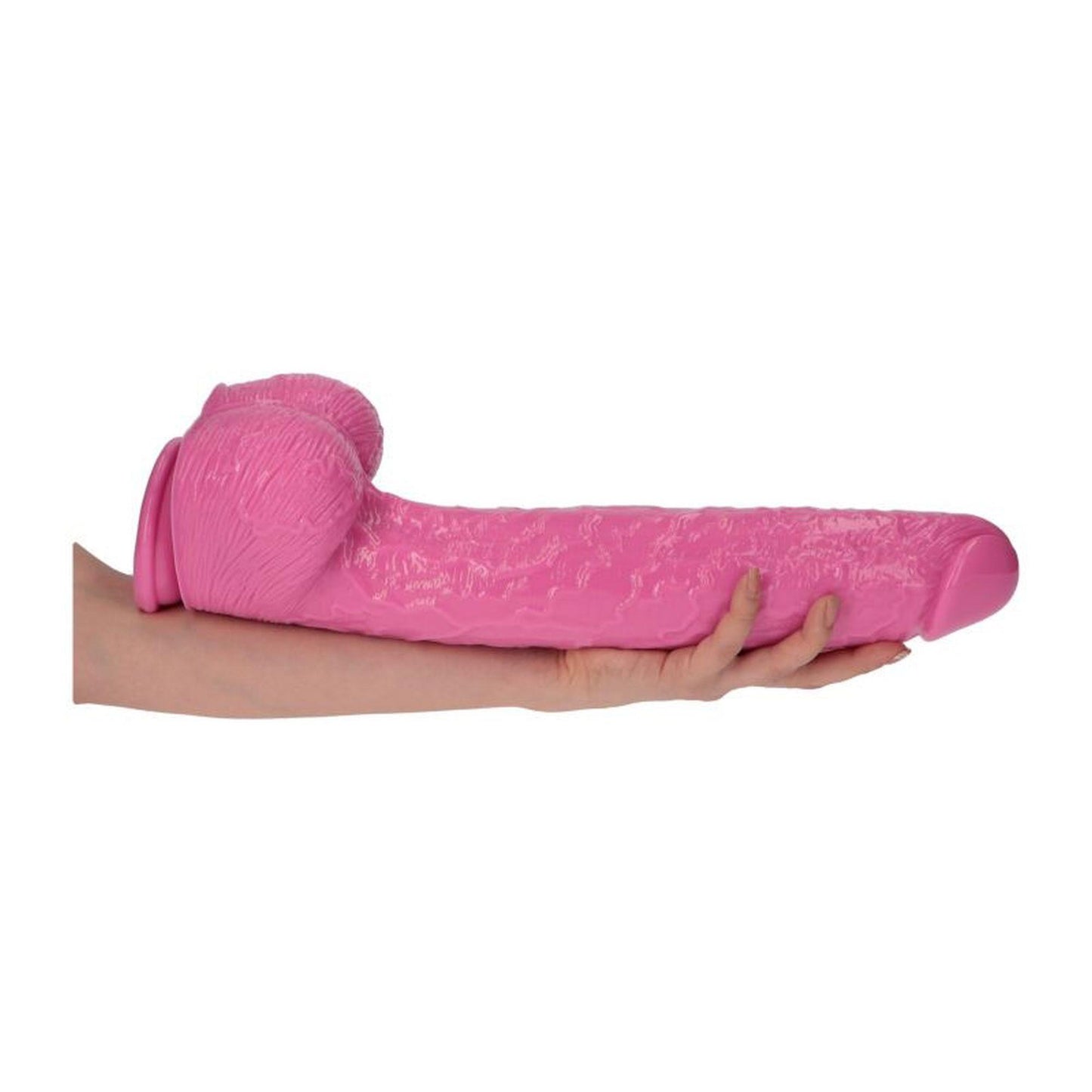 6-Wielki różowy penis ogromne dildo z jądrami 30 cm-6