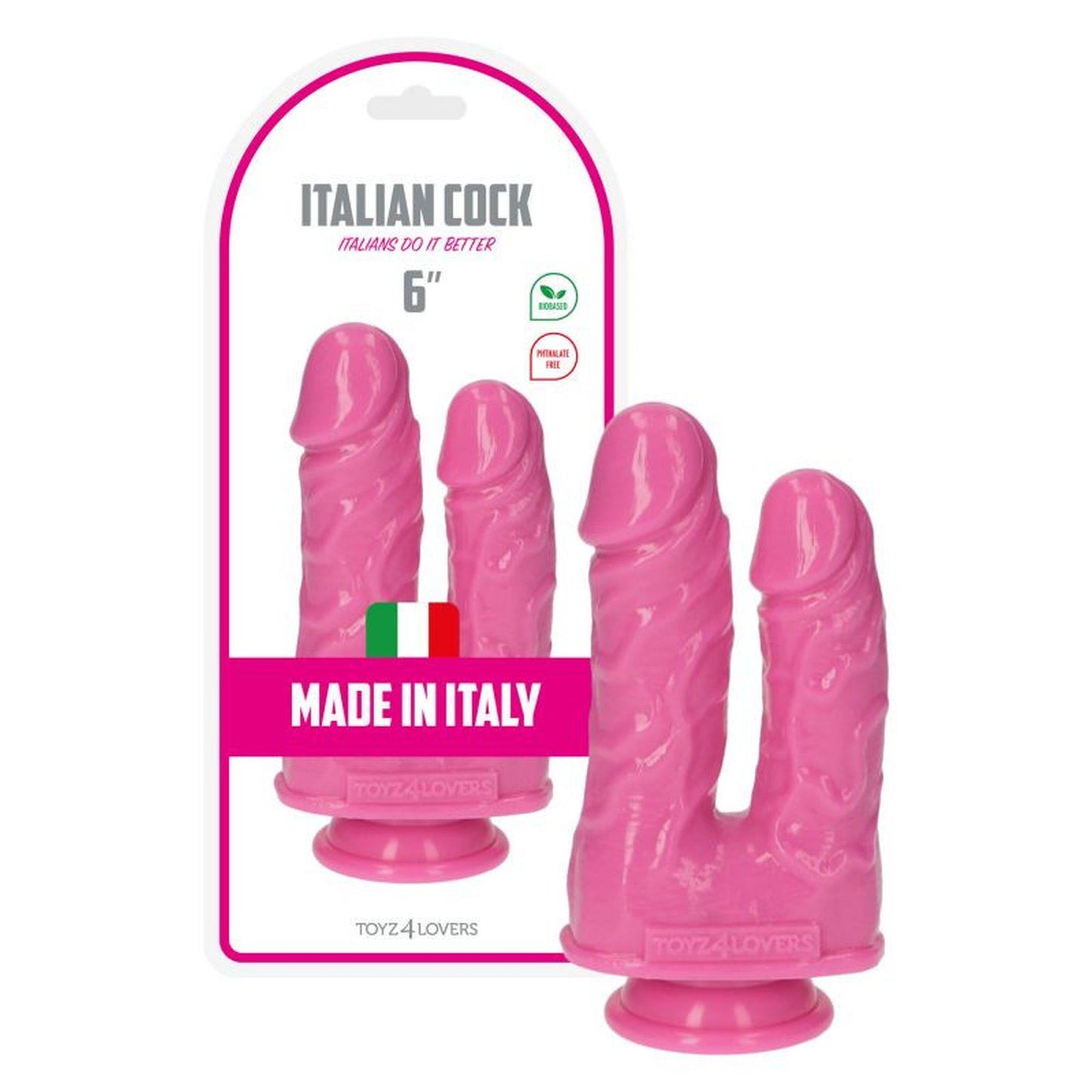 1-Dildo podwójne 2 penisy realistyczne członki 15cm-1