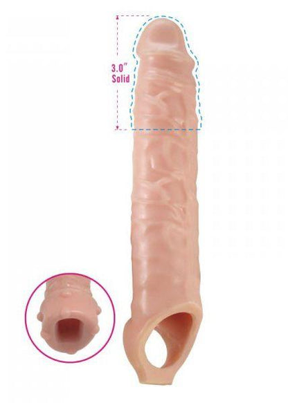 1-Duża długa nakładka na penisa sex przedłużka 28cm-1