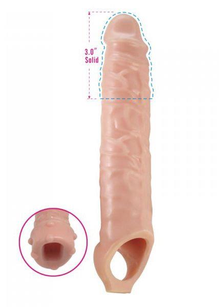 1-Duża długa nakładka na penisa sex przedłużka 28cm-1