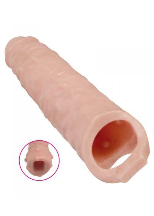 3-Duża długa nakładka na penisa sex przedłużka 28cm-3