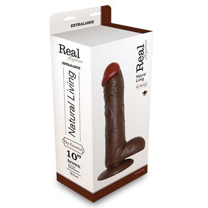 1-Sterczący penis z jądrami wibrator przyssawka 25cm-1