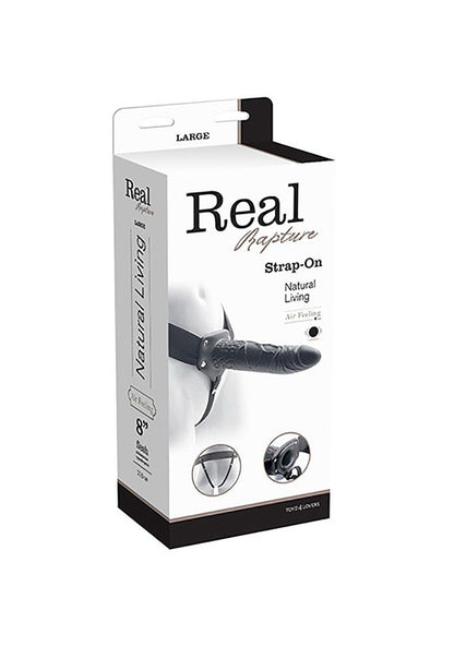 1-Wibrujący penis z pilotem strapon pusty sex 22cm-1