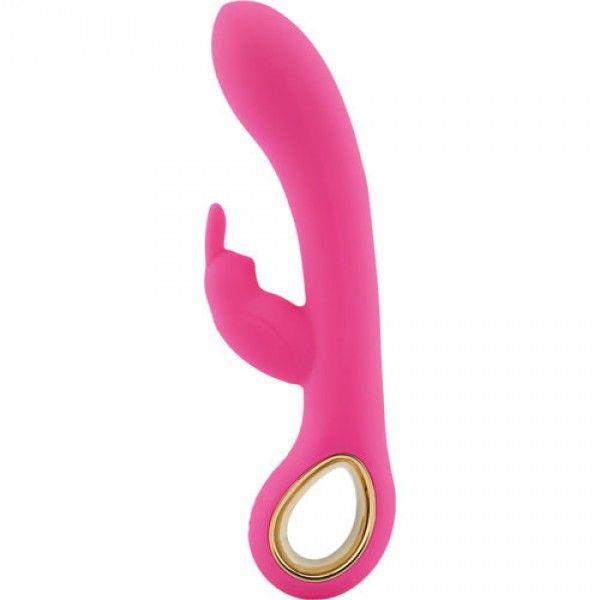 1-Wibrator królik z masażerem łechtaczki 10tryb 19cm-1