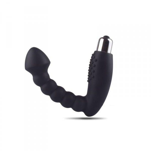 1-Silikonowy wibrujący plug analny masażer prostaty-1