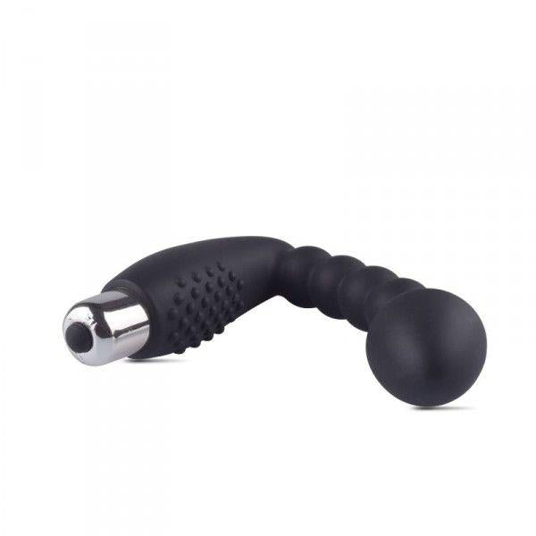 4-Silikonowy wibrujący plug analny masażer prostaty-4
