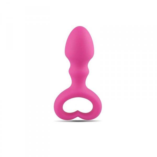 1-Korek analny z uchwytem silikon plug zatyczka 9cm-1