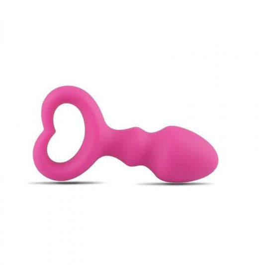 2-Korek analny z uchwytem silikon plug zatyczka 9cm-2
