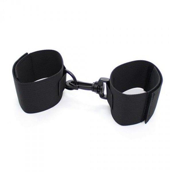 1-Regulowane czarne kajdanki uniwersalne sex bdsm-1