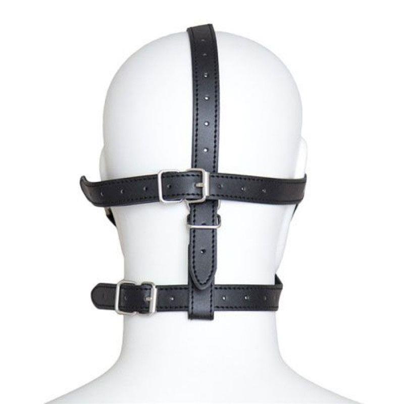 3-Bdsm bondage sex maska na głowę z opaską kneblem-3