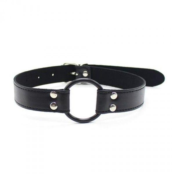 1-Knebel-Easy Belt Ring Gag (nero)-1