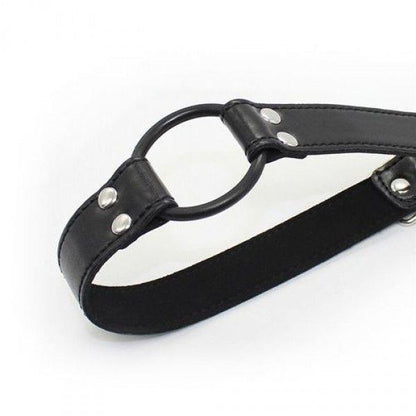 2-Knebel-Easy Belt Ring Gag (nero)-2