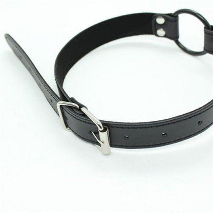 3-Knebel-Easy Belt Ring Gag (nero)-3