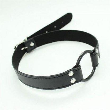 4-Knebel-Easy Belt Ring Gag (nero)-4