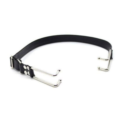 2-Metalowy rozwieracz ust na pasach knebel bondage-2