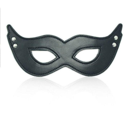 1-Maska skórzana BDSM Maschera mistery black-1