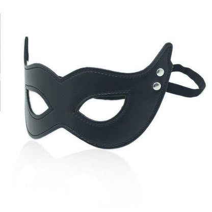 2-Maska skórzana BDSM Maschera mistery black-2
