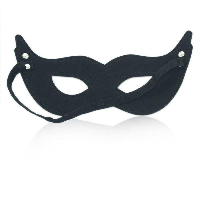 4-Maska skórzana BDSM Maschera mistery black-4