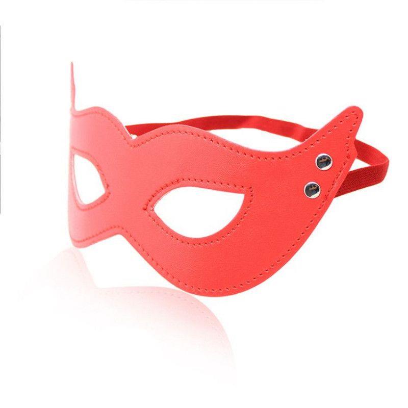 3-Fetysz maska na oczy twarz głowę skórzana bdsm-3