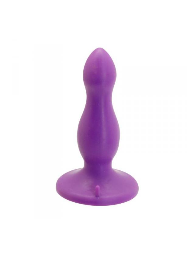 2-Silikonowy korek analny z mocną przyssawką sex 9cm-2