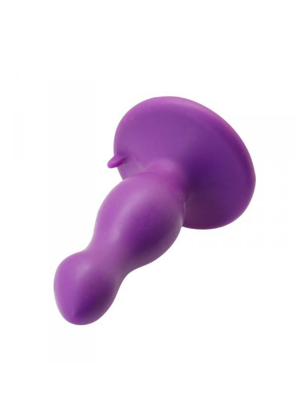 3-Silikonowy korek analny z mocną przyssawką sex 9cm-3