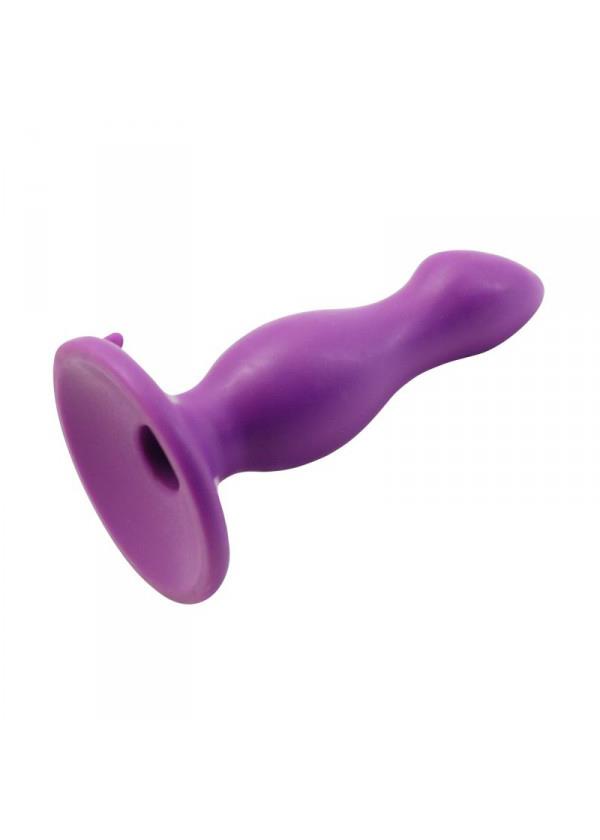 4-Silikonowy korek analny z mocną przyssawką sex 9cm-4
