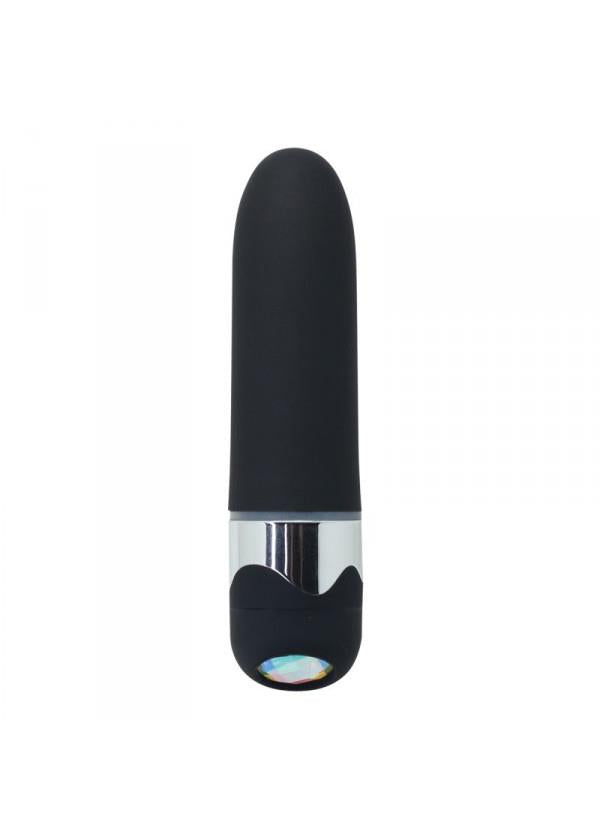 1-Wibrator z kryształem diamentem klasyczny sex 15cm-1