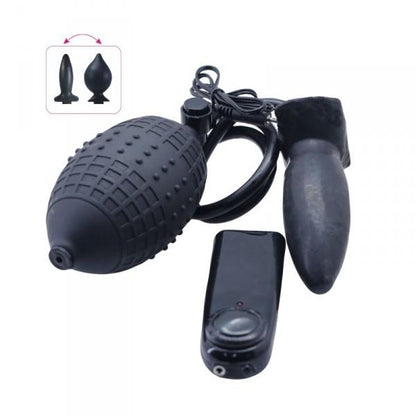 3-Wibrujący korek analny sex zatyczka pompowana 11cm-3