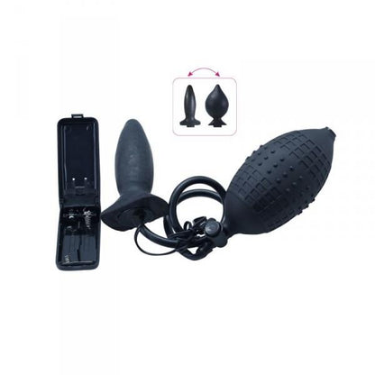 4-Wibrujący korek analny sex zatyczka pompowana 11cm-4