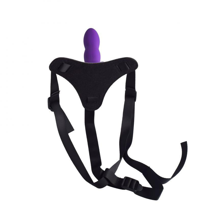 5-Strap-on majtki na szelkach z fioletowym dildo-5