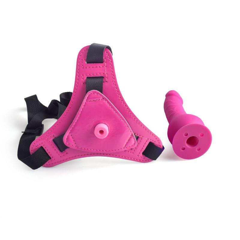 3-Uprząż strap-on szelki penis dla kobiet dildo 14cm-3