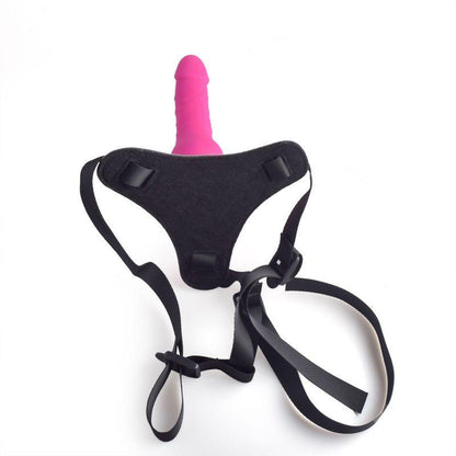 5-Uprząż strap-on szelki penis dla kobiet dildo 14cm-5