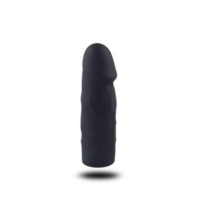 6-Czarne majtki strap-on z silikonowym dildo 10 cm-6