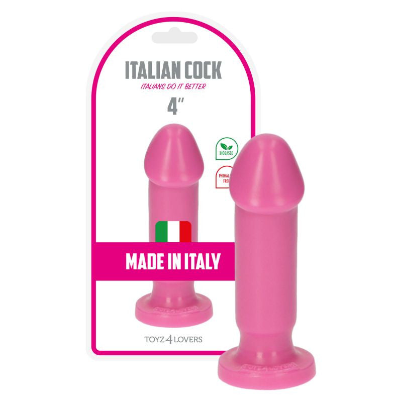 1-Różowe dildo gładki trzon z mocną przyssawką 15 cm-1