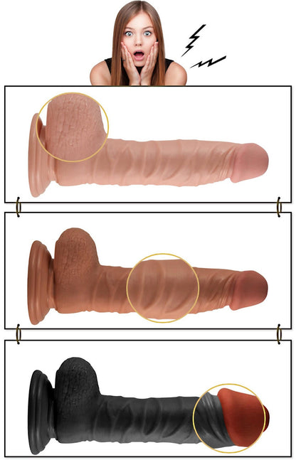 4-Wielki żylasty penis przyssawka idealny penetracja-4