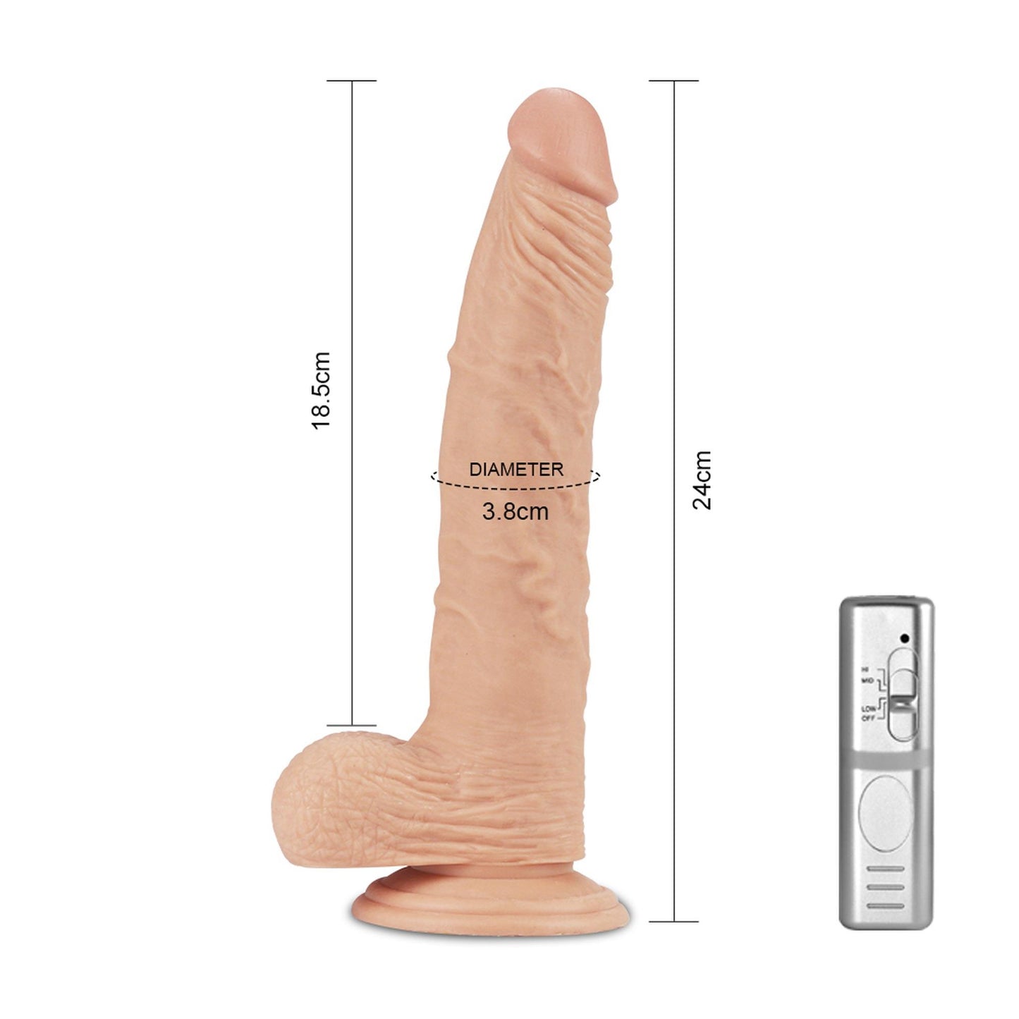 8-Ogromny penis realistyczna tekstura przyssawka-8