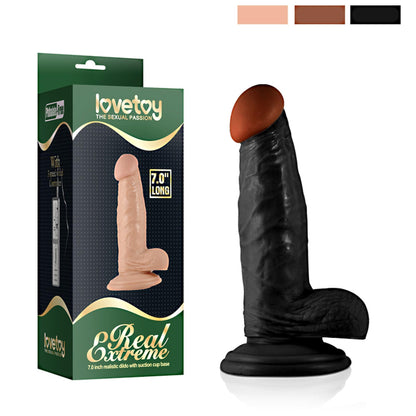 5-Jędrny realistyczny penis dildo gumowy przyssawka-5