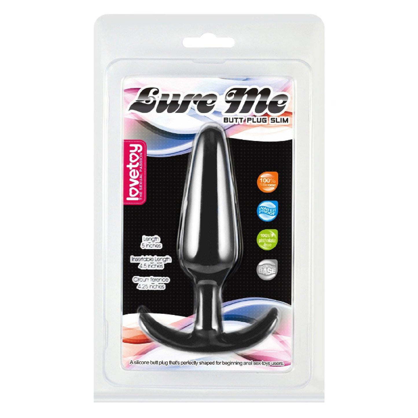 1-Silikonowy korek analny czarny z uchwytem 13,2 cm-1