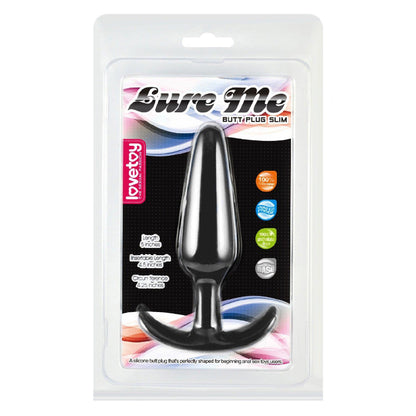 1-Silikonowy korek analny czarny z uchwytem 13,2 cm-1