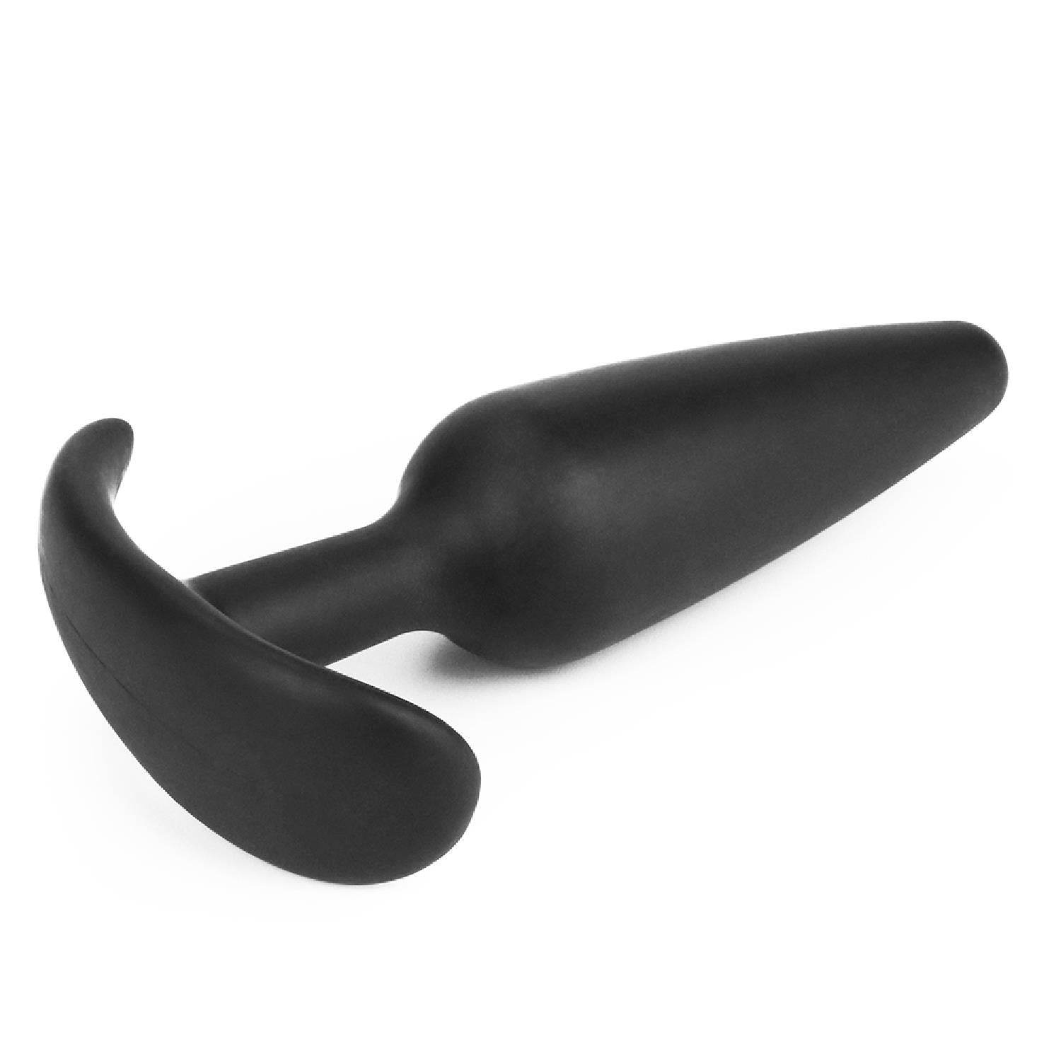 8-Silikonowy korek analny czarny z uchwytem 13,2 cm-8