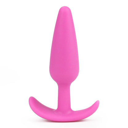 3-Różowy korek analnysilikonowy z uchwytem 11 cm-3