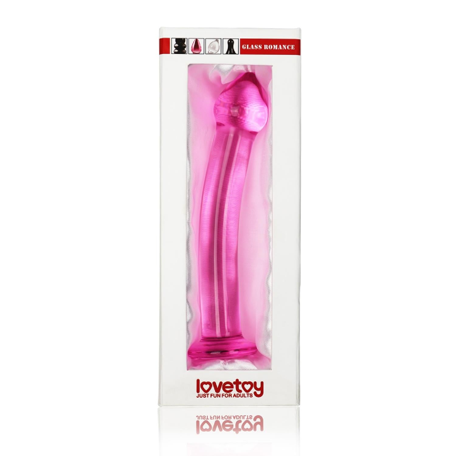 2-Lekko zakrzywione dildo proste  różowe 18,5 cm-2