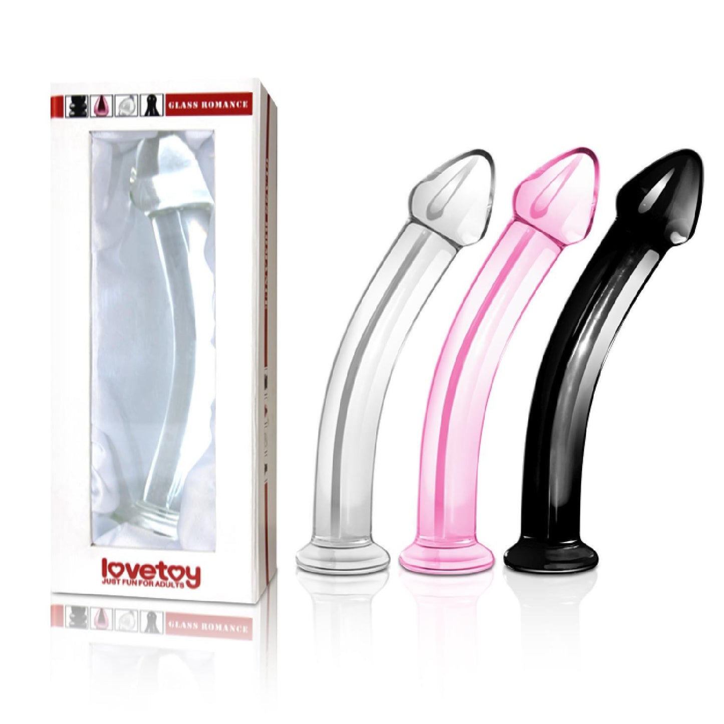 3-Lekko zakrzywione dildo proste  różowe 18,5 cm-3